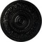 Ekena Millwork Rose Ceiling Medallion (Fits Canopies up to 13 1/2"), Hand-Painted Black Pearl, 33 7/8"OD x 2 3/8"P CM33ROBPS - alternate 1